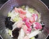 いろんな食感！砂肝ときくらげの味噌汁作り方4写真