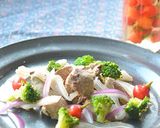 鶏レバーのサラダ仕立て、ビキーニョ添え♪作り方7写真