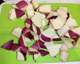 さつまいもと鶏肉のマヨハニーマスタード作り方1写真