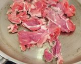 豚こまと白菜のクリームパスタ作り方2写真