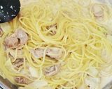 豚こまと白菜のクリームパスタ作り方7写真