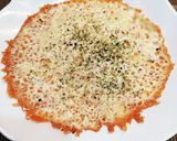 パリパリチーズ　材料１つピザ用チーズだけ作り方3写真