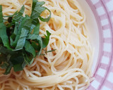 簡単★柚子胡椒とめんつゆの和風パスタ作り方1写真