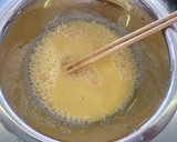 調理実習　だし巻き卵(サラダ巻き用）作り方1写真