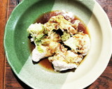 冷凍保存鶏むね肉のねぎ塩白菜和え作り方3写真