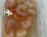 冷凍エビと舞茸ピーマン卵炒め作り方1写真