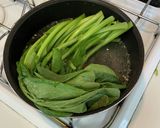 【簡単副菜】小松菜とヒラ天の煮物作り方1写真