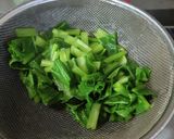 ヨウサマの減塩おやじの病院食小松菜梅浸し作り方1写真