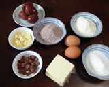 ツートンカラーのチョコマロンケーキ作り方1写真