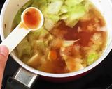 トマトの旨辛簡単スープ作り方4写真