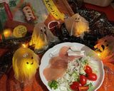 ハロウィンお化けランプシェード作り方16写真