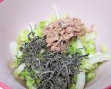 すぐにできちゃう、白菜とツナのサラダ作り方4写真