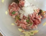 豚こまで作る大葉チーズてりてりボール作り方2写真