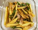 レンジで簡単！じゃがいもの青椒肉絲風♫作り方3写真