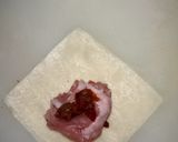 ワンタンの皮で豚肉と梅の揚げ焼き作り方2写真
