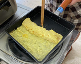 調理実習　だし巻き卵(サラダ巻き用）作り方6写真