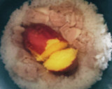 丸ごとさつま芋と塩麹豚レモン炊き込みご飯作り方4写真