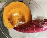 かぼちゃと粒餡の2層パイ作り方1写真