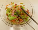 レンジで簡単、焼きうどん風　2人分作り方8写真