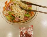 レンジで簡単、焼きうどん風　2人分作り方11写真