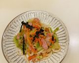 レンジで簡単、焼きうどん風　2人分作り方12写真