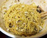 鶏そぼろと青ネギの柚子胡椒パスタ作り方7写真