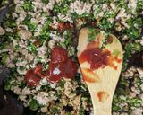 大根葉そぼろとじゃがいものオムレツ作り方5写真