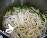 簡単!ツナと焼き茄子のうどん作り方3写真