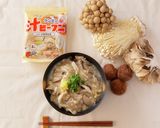 きのこかきたま汁ビーフン作り方1写真