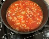 スペイン風♡海鮮トマトチーズ雑炊作り方4写真