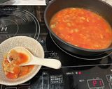 スペイン風♡海鮮トマトチーズ雑炊作り方6写真
