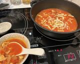スペイン風♡海鮮トマトチーズ雑炊作り方7写真