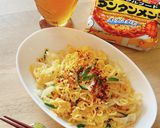 チャルメラ宮崎辛麺で焼きラーメン！作り方12写真