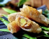 葉生姜と豚ロースのライスペーパー揚げ作り方10写真