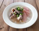 簡単♪新生姜と豚しゃぶのおかゆ／ごまだれ作り方4写真