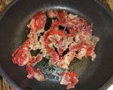 さつまいもと牛肉の甘辛炒め煮作り方4写真