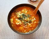 スペイン風♡海鮮トマトチーズ雑炊作り方9写真