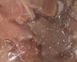 ♡鶏胸肉のピカタ♡（お好み焼き風）作り方1写真