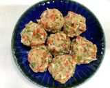 ふんわり♪野菜入り鶏ひき肉団子の餡掛け作り方4写真