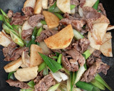 簡単♡長芋と牛肉の甘辛醤油炒め作り方4写真