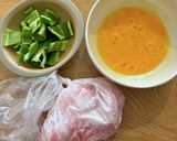 豚バラピーマンのにんにく味噌たま炒め作り方1写真