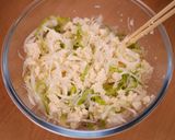 ネギとごまだれわさびの崩し豆腐サラダ作り方2写真