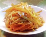 ラーメンスープ活用！大根の皮のきんぴら♡作り方5写真