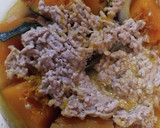 レンジで簡単ひき肉と南瓜の煮物作り方3写真