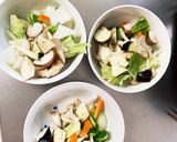 茄子椎茸簡単ビビンバ味白菜八宝回鍋肉風作り方9写真