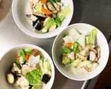 茄子椎茸簡単ビビンバ味白菜八宝回鍋肉風作り方11写真