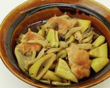 四方竹と鶏肉のオイスターソース炒め 減塩作り方5写真