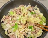 【楽めし】豚と白菜のあんかけ中華丼作り方2写真
