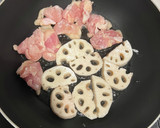 さつまいもと蓮根と鶏肉の甘酢炒め作り方4写真