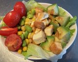 きなこドレッシングと厚揚げの満腹サラダ作り方7写真